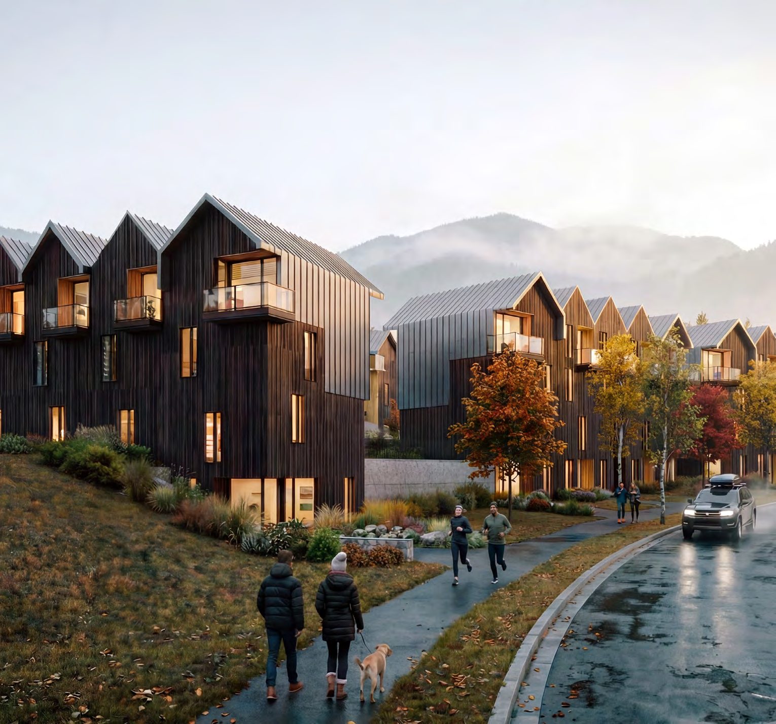 Townhome walkway